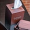 Dacasso Chocolate BrownLeather Tissue Box Cover AG-3437 - alternate 5